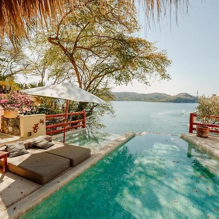 Dream Villa With Private Beach And Catering Zihuatanejo Esterno foto