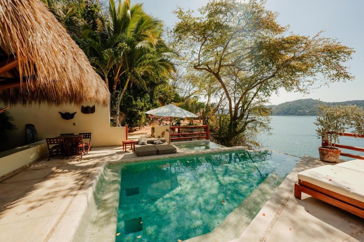 Dream Villa With Private Beach And Catering Zihuatanejo Esterno foto