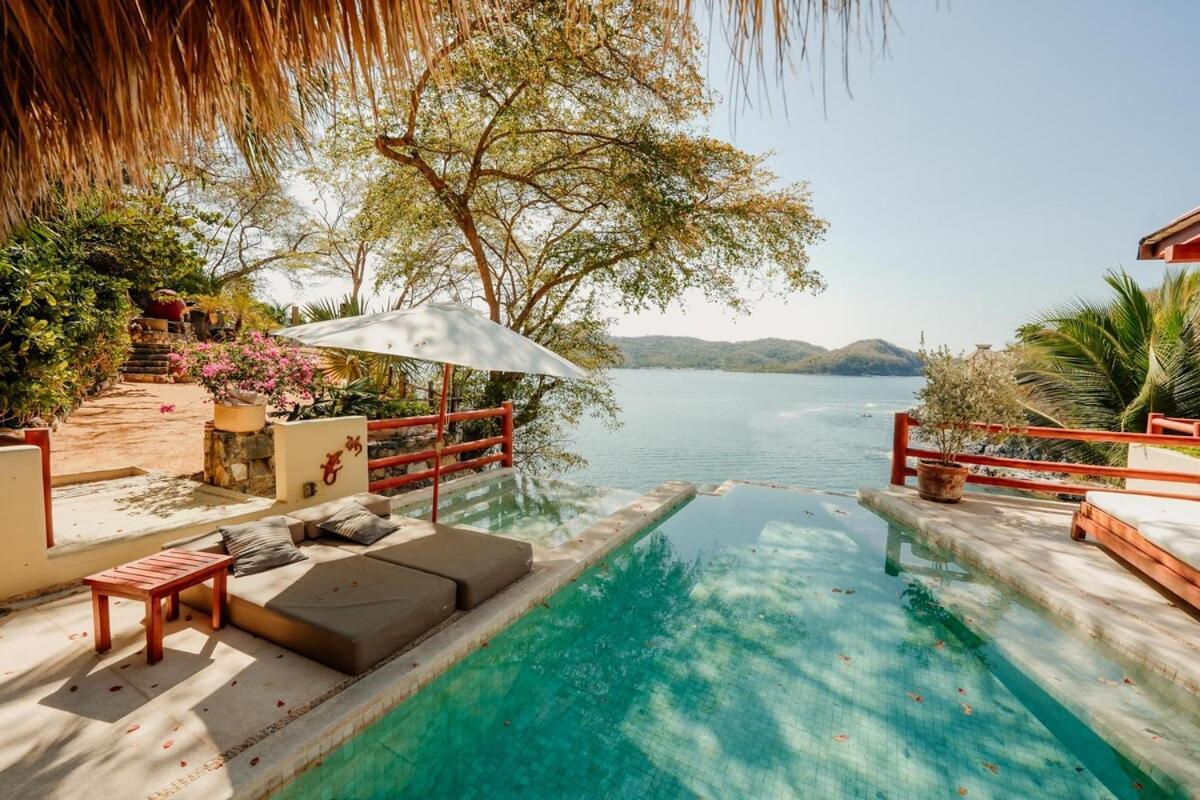 Dream Villa With Private Beach And Catering Zihuatanejo Esterno foto